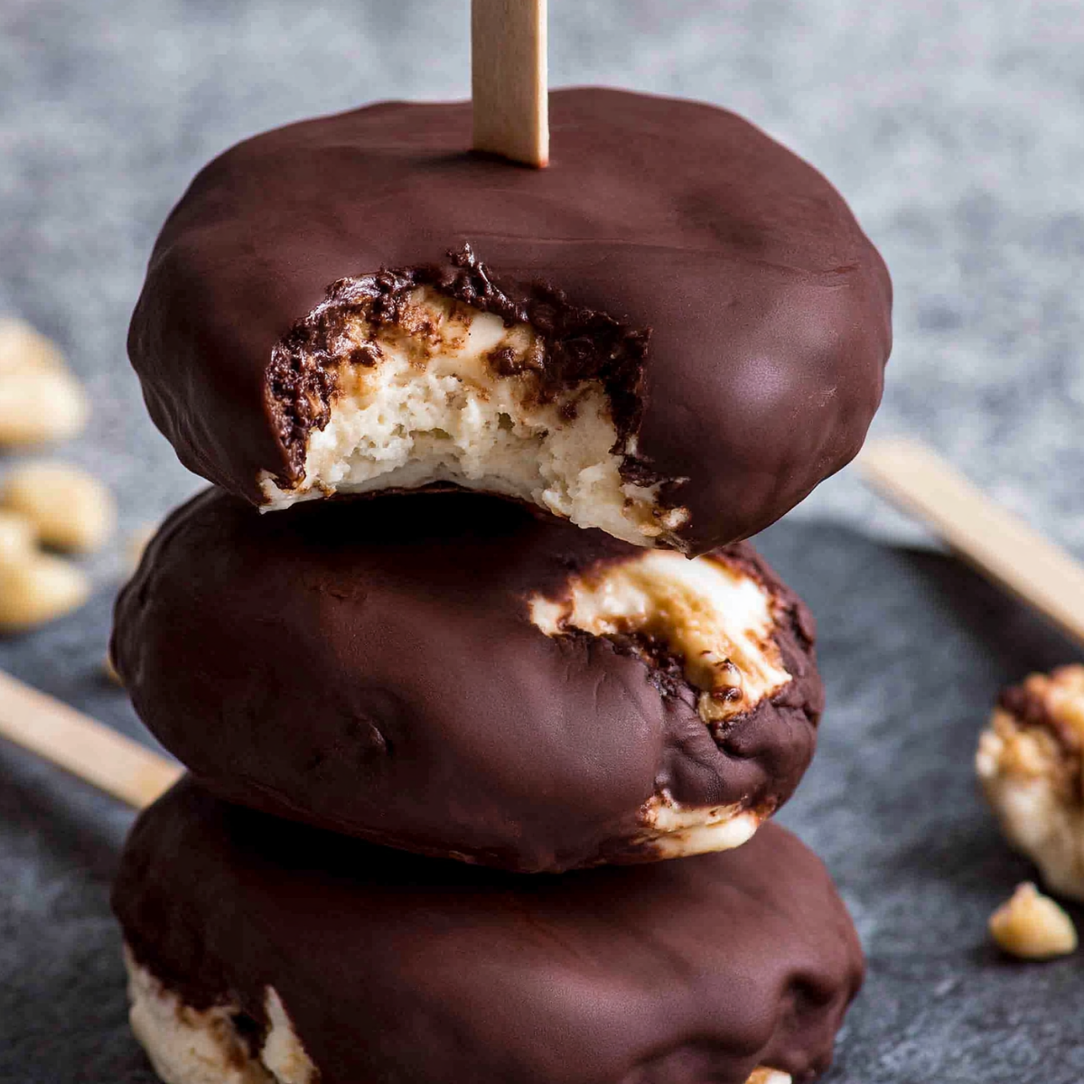 Peanut Butter Frozen Yogurt Bars