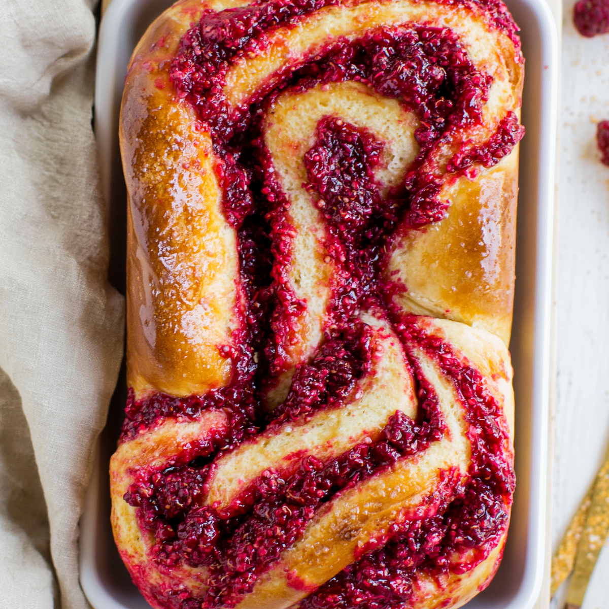 Raspberry Swirl Brioche