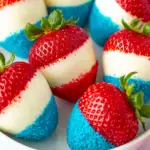 Red White and Blue Strawberries