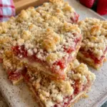 Strawberry Cheesecake Crumb Bars