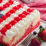 Strawberry Jello American Flag Cake