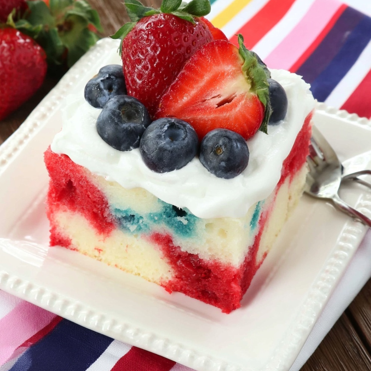 Berry Poke Cake