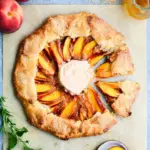 Brown sugar peach galette