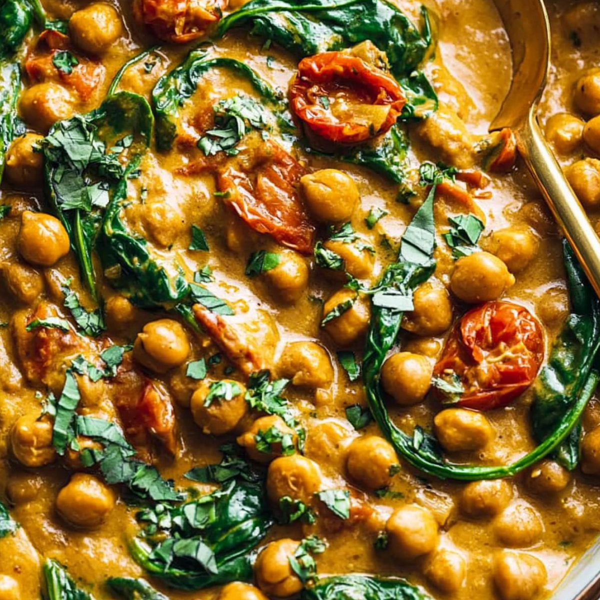 Chickpea and Spinach Curry