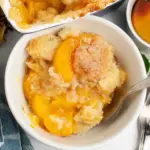 Peach Cobbler with Cake Mix