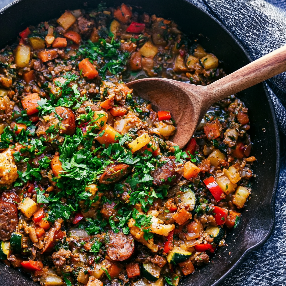Sausage and Veggie Skillet
