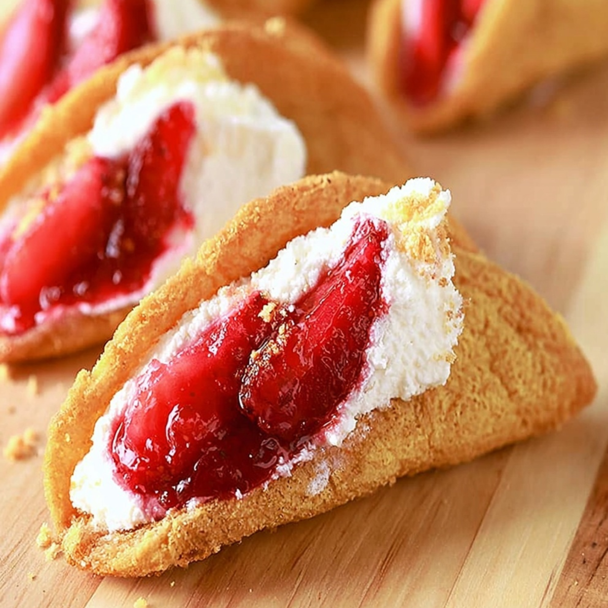 Strawberry Cheesecake Tacos