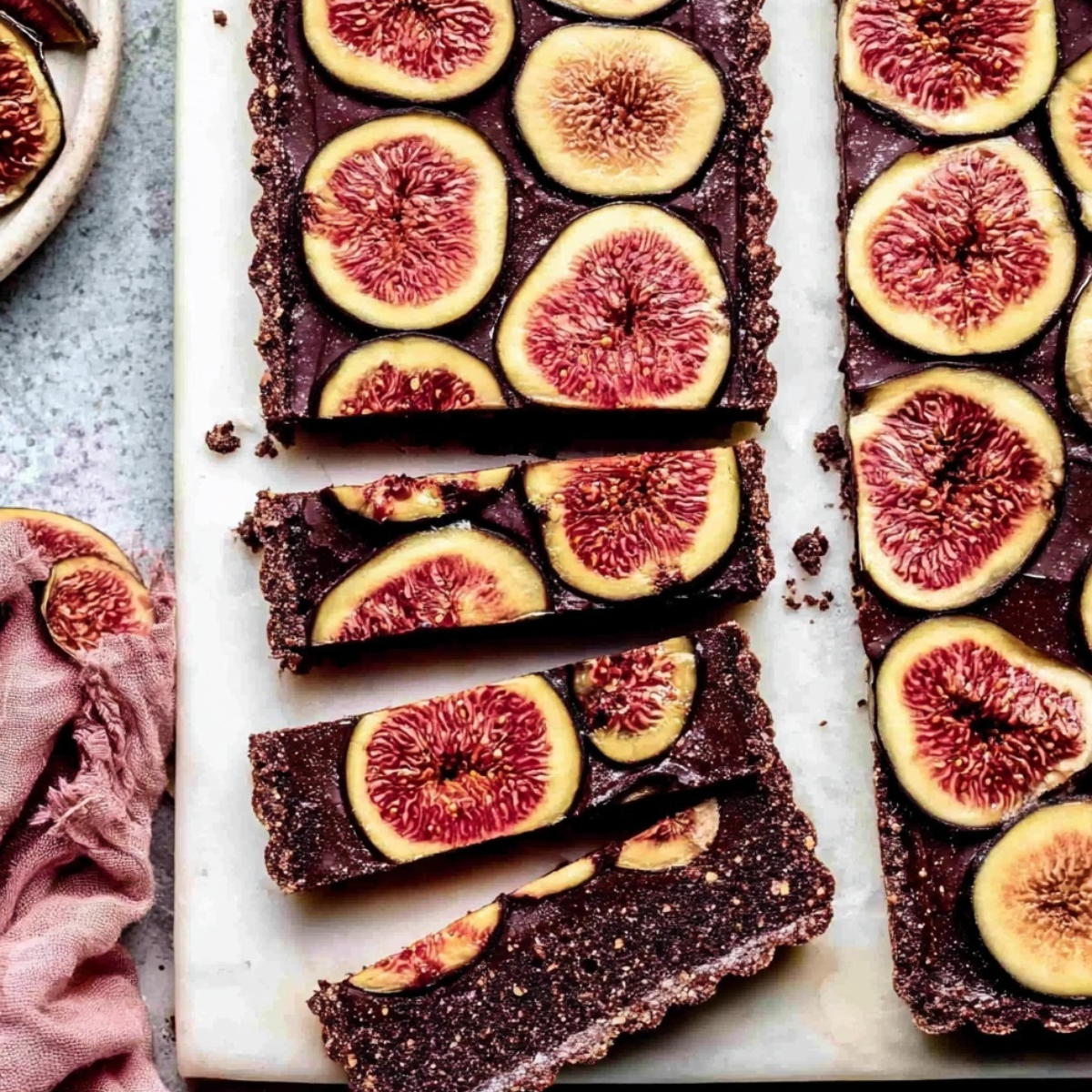 Vegan Chocolate Fig Tart & GF Almond Flour Crust