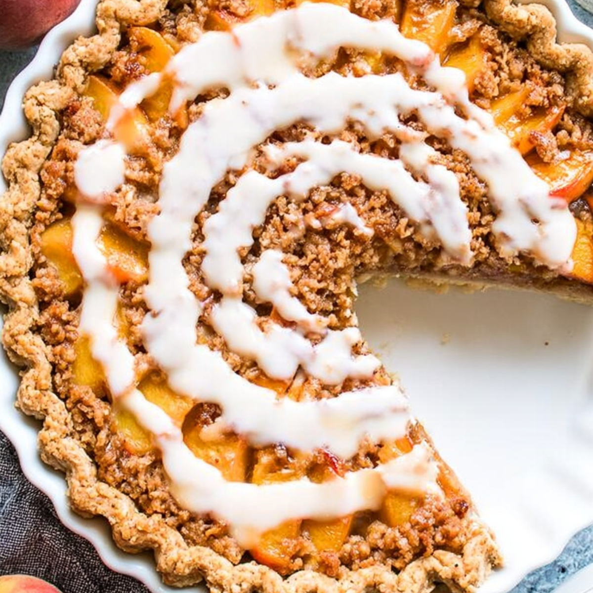 Brown Butter Peach Tart