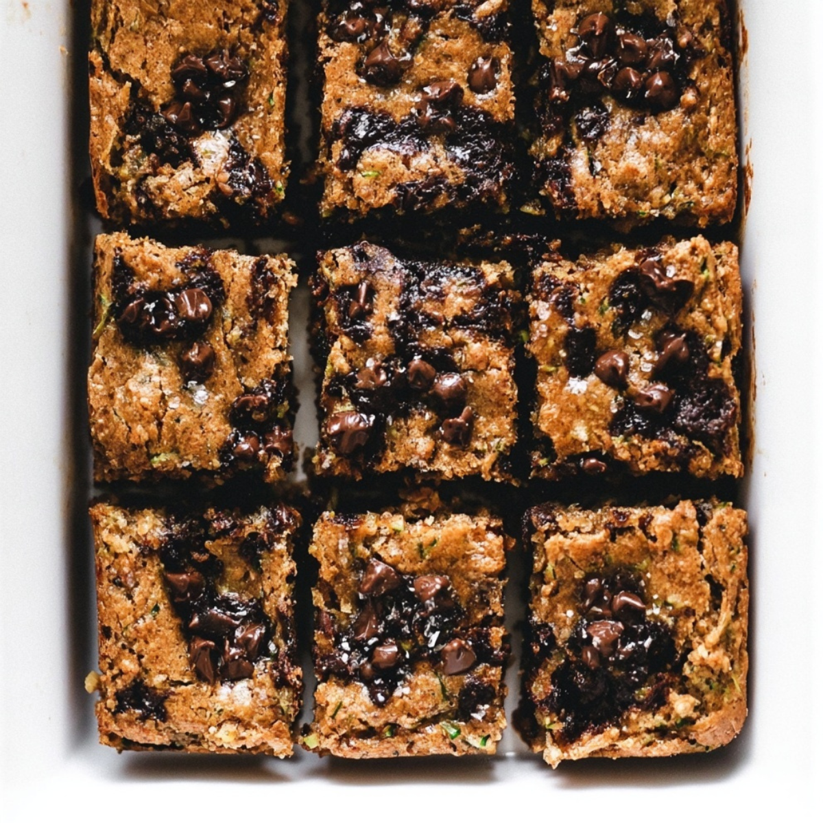 Chocolate Chunk Zucchini Blondies