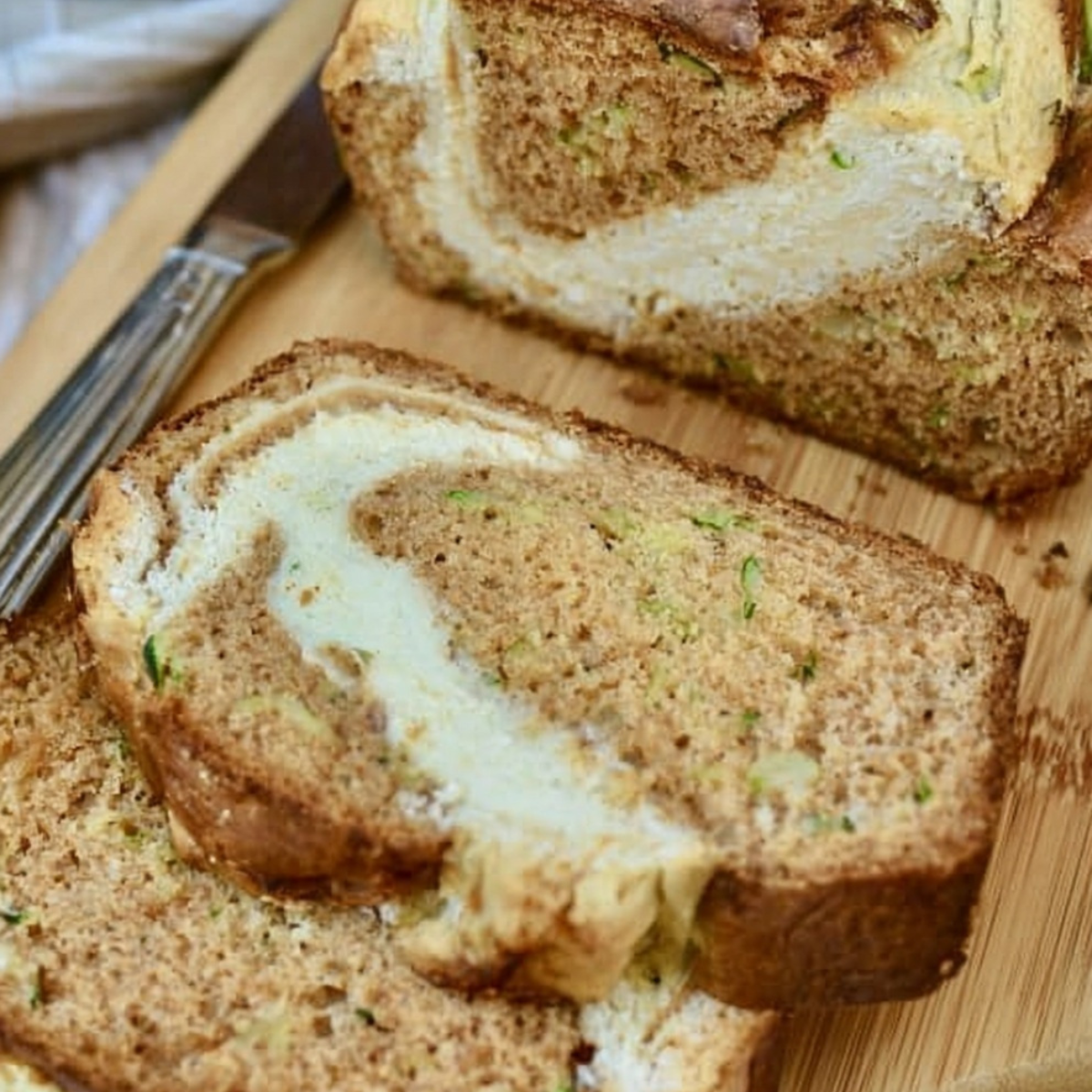 Cream Cheese Swirl Zucchini Bread