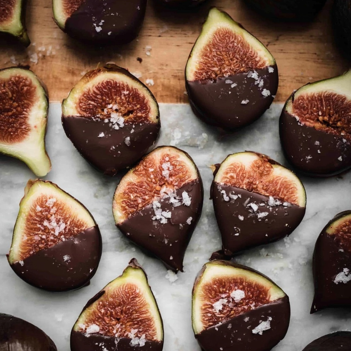 Dark Chocolate Dipped Figs
