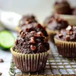 Healthy Chocolate Zucchini Muffins