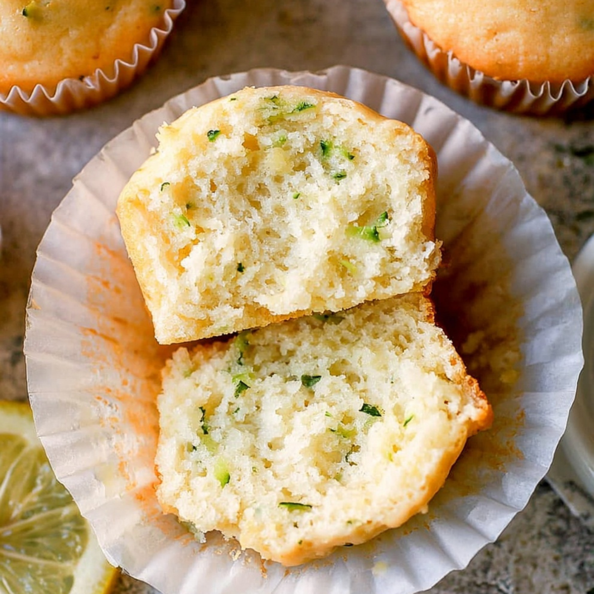 Lemon Zucchini Muffins