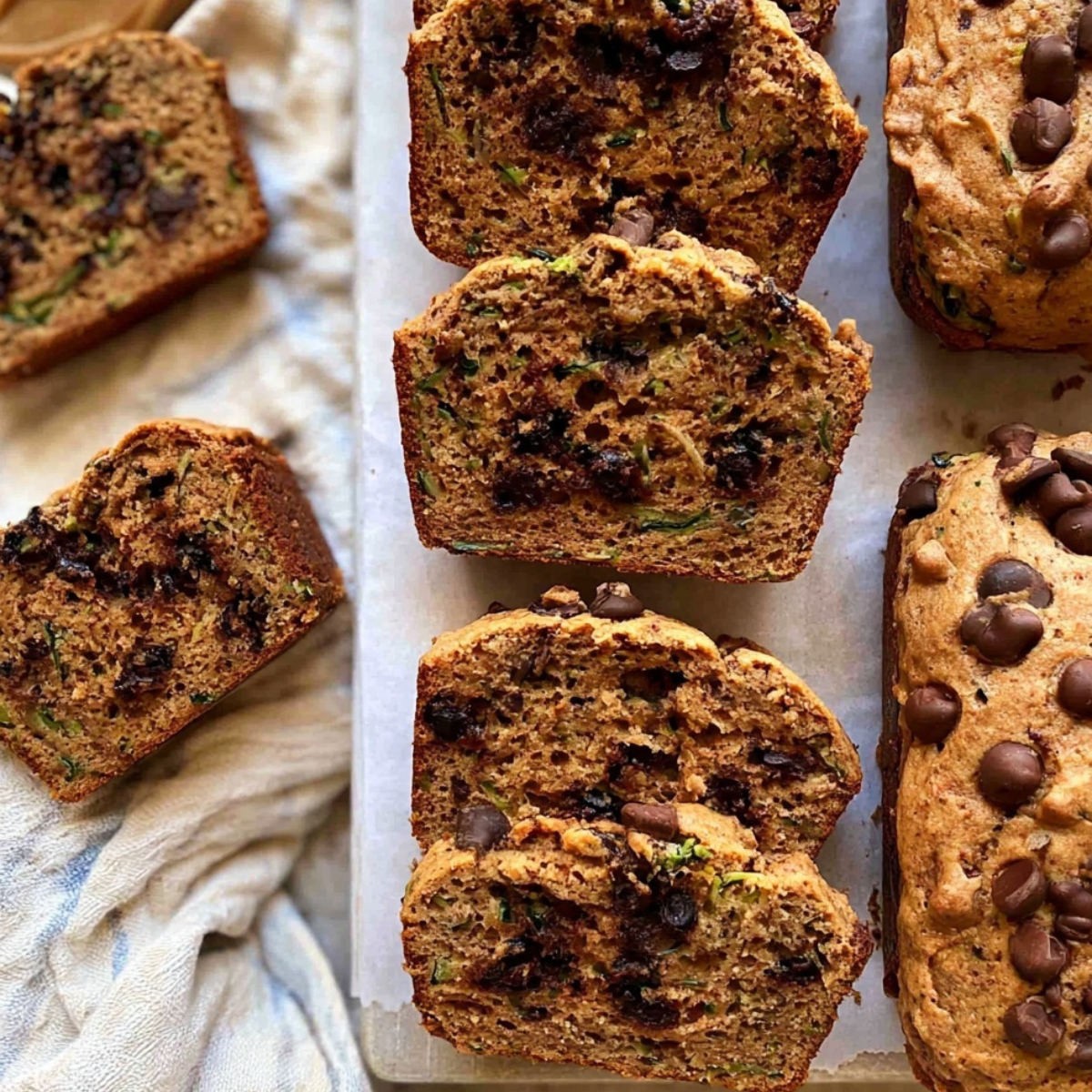 Peanut Butter Chocolate Chip Zucchini Bread