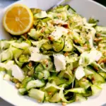 Raw Zucchini Ribbon Salad
