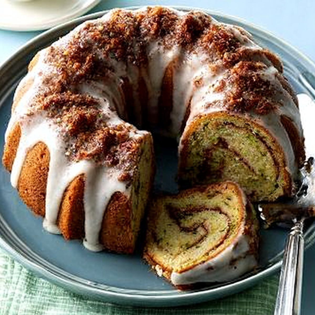 Streuseled Zucchini Bundt Cake