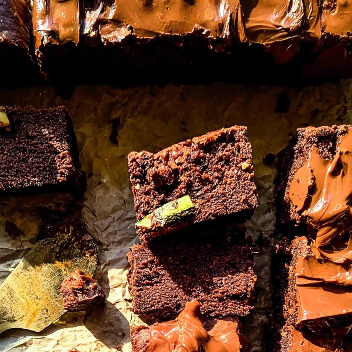 Thick and Fudgy Zucchini Brownies.