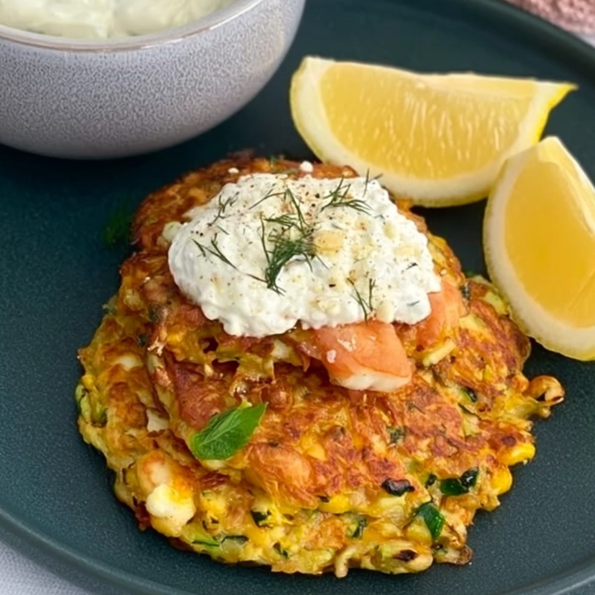 Zucchini Halloumi Fritters