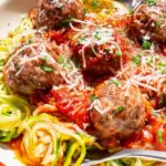 Zucchini Noodles with Meatballs