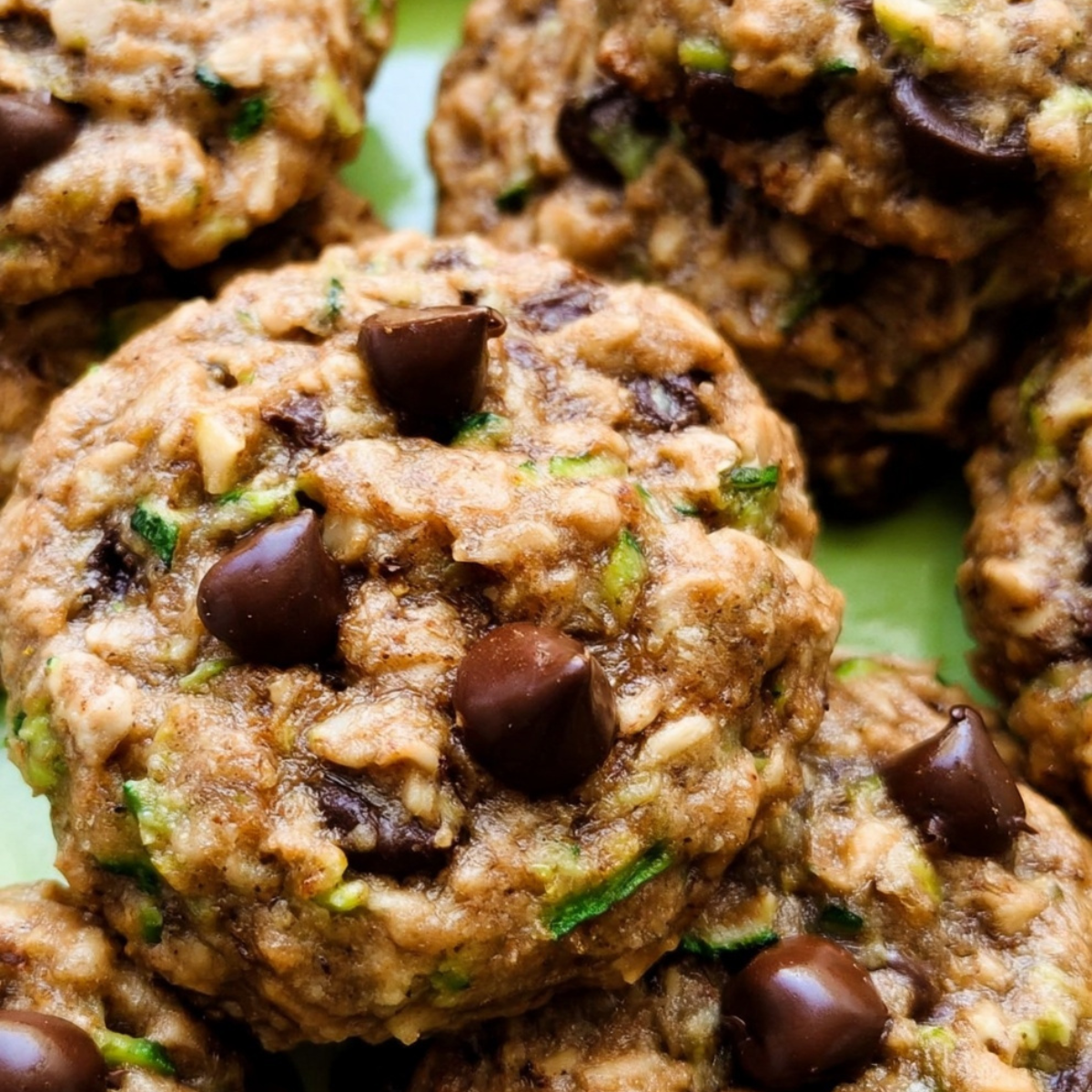 Zucchini Oatmeal Chocolate Chip Cookies