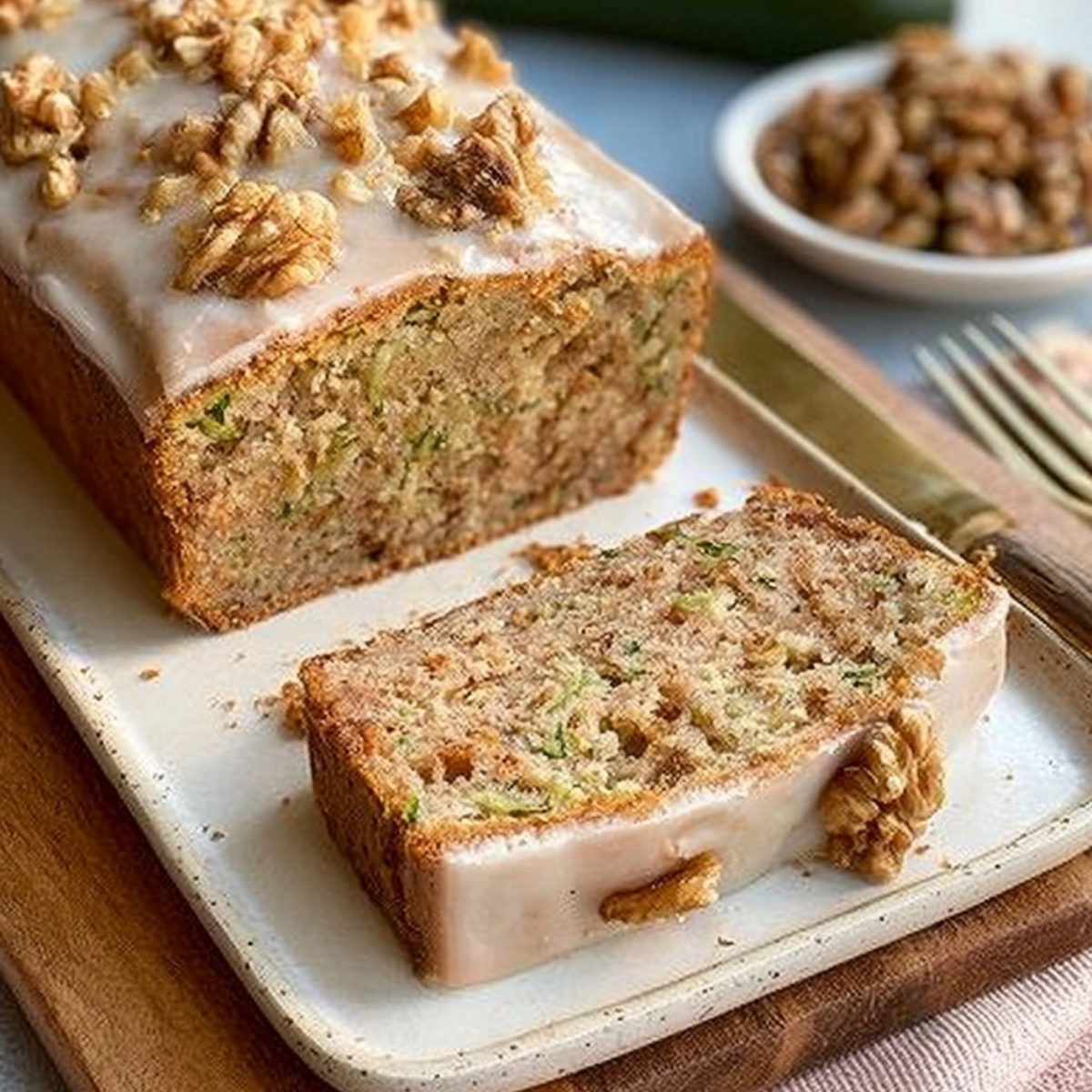 Zucchini Walnut Cake