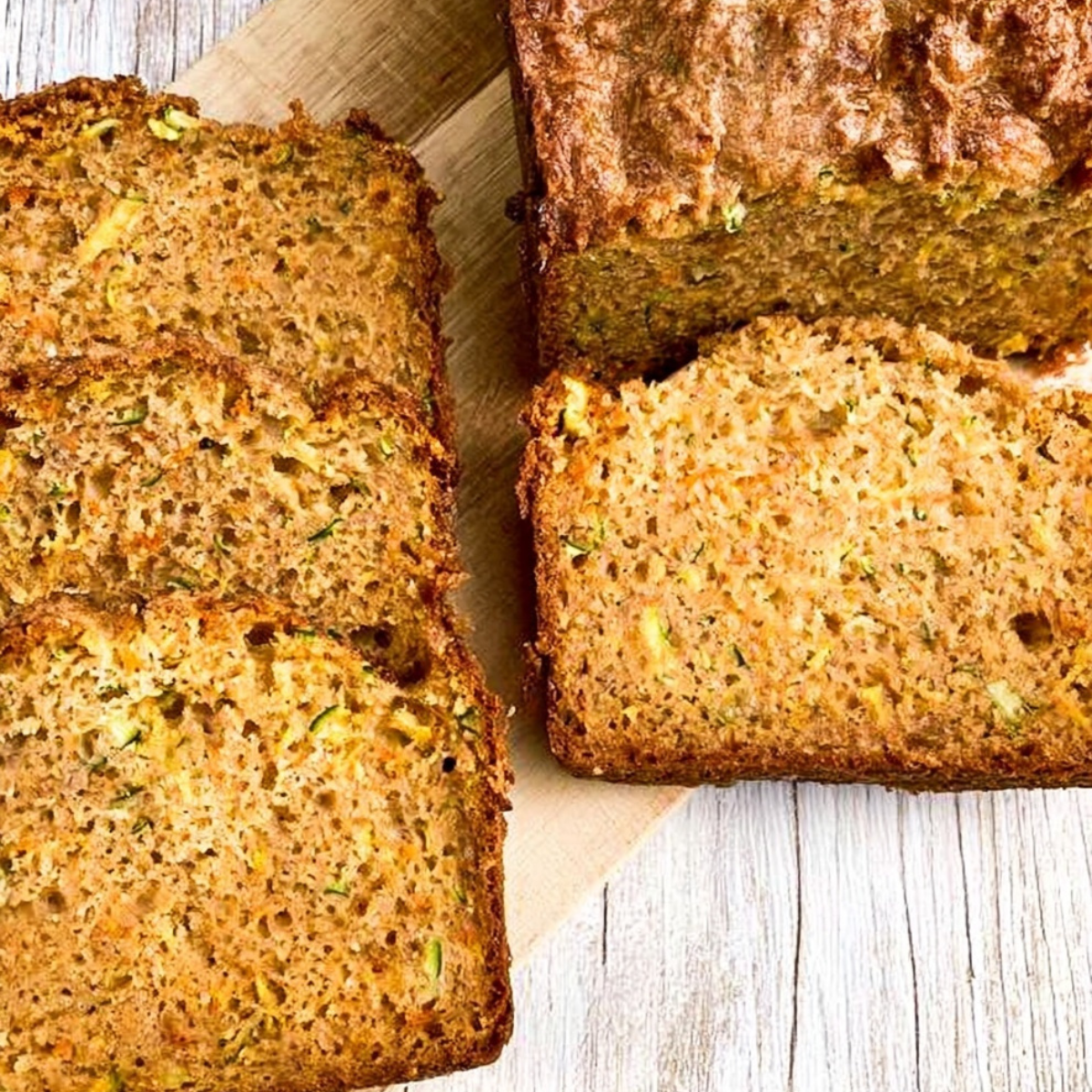 Zucchini bread with yellow squash
