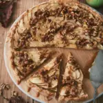 Apple and Walnut Tart with Caramel Sauce