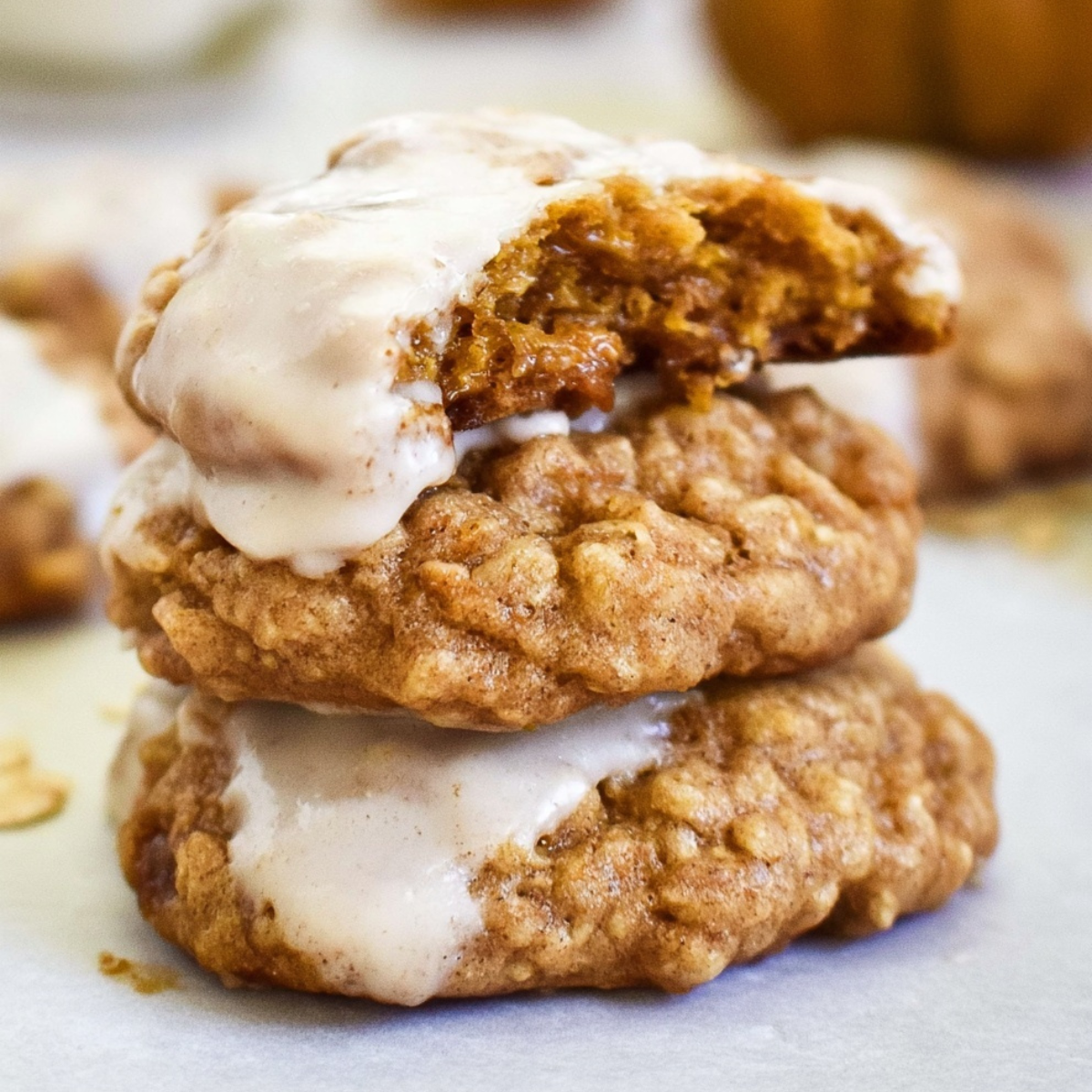 Brown Butter Pumpkin Oatmeal Cookies