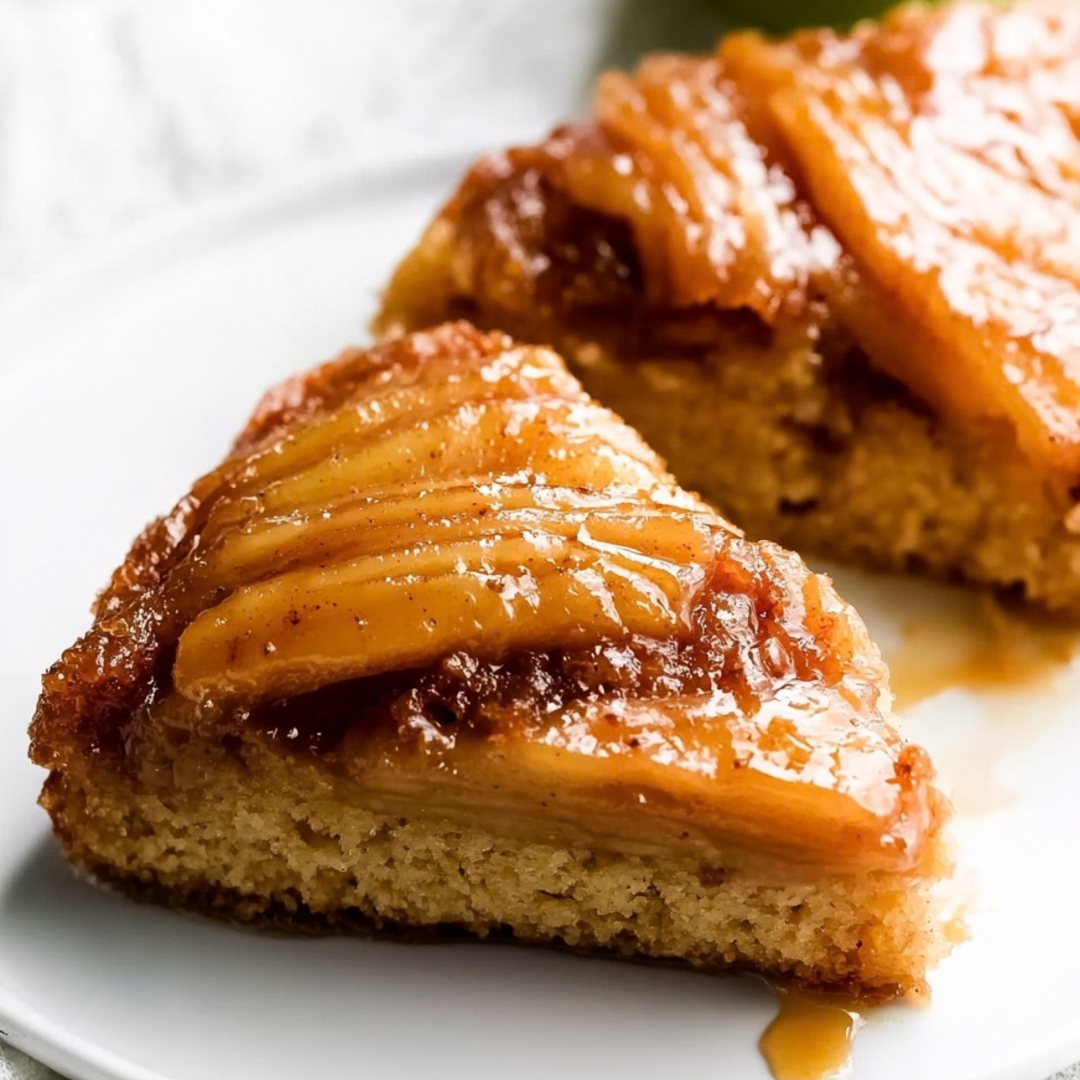 Caramel Apple Upside Down Cake