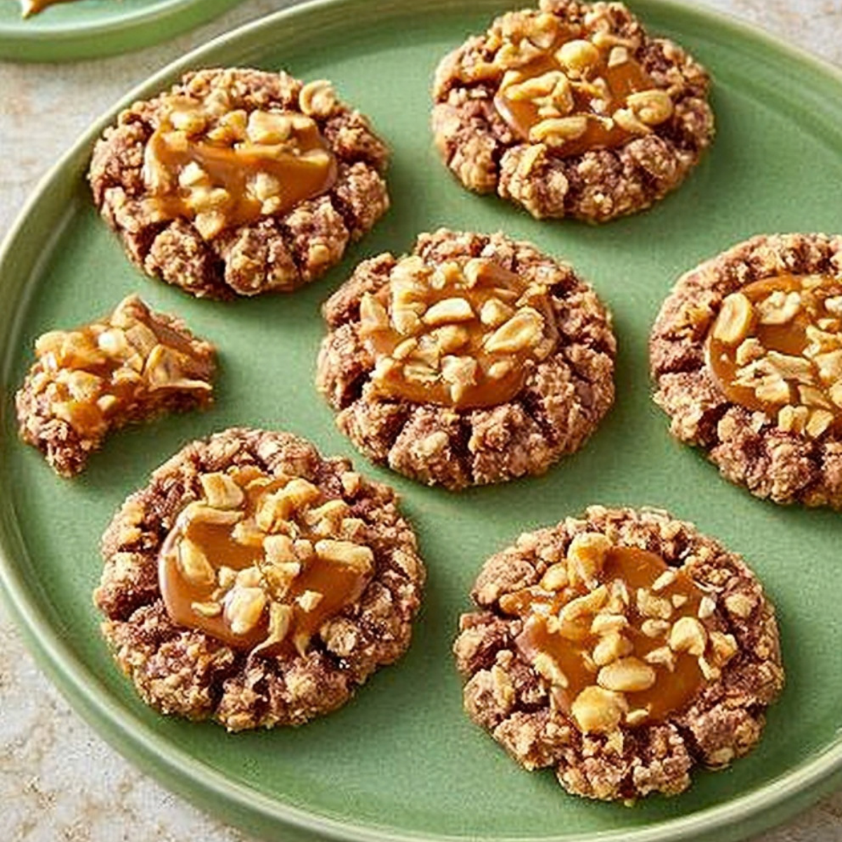 Caramel Thumbprint Cookies