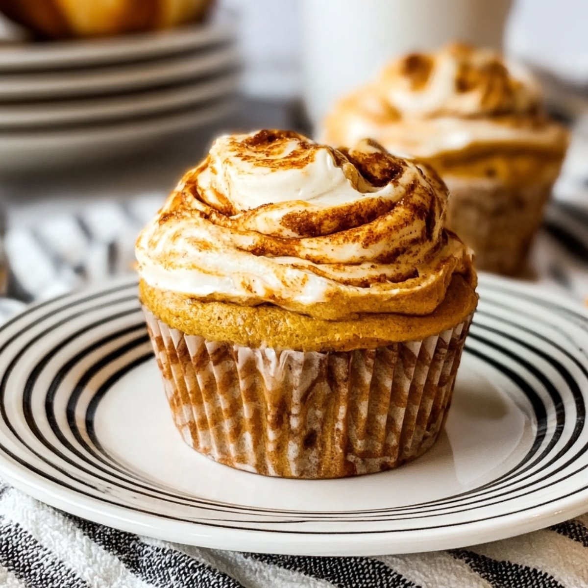 PUMPKIN CREAM CHEESE SWIRL MUFFINS