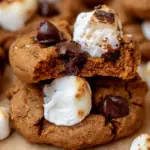 Pumpkin Chocolate Chip Marshmallow Cookies