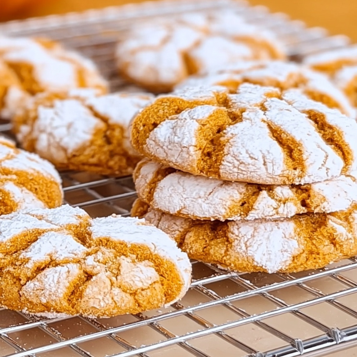 Pumpkin Crinkle Cookies