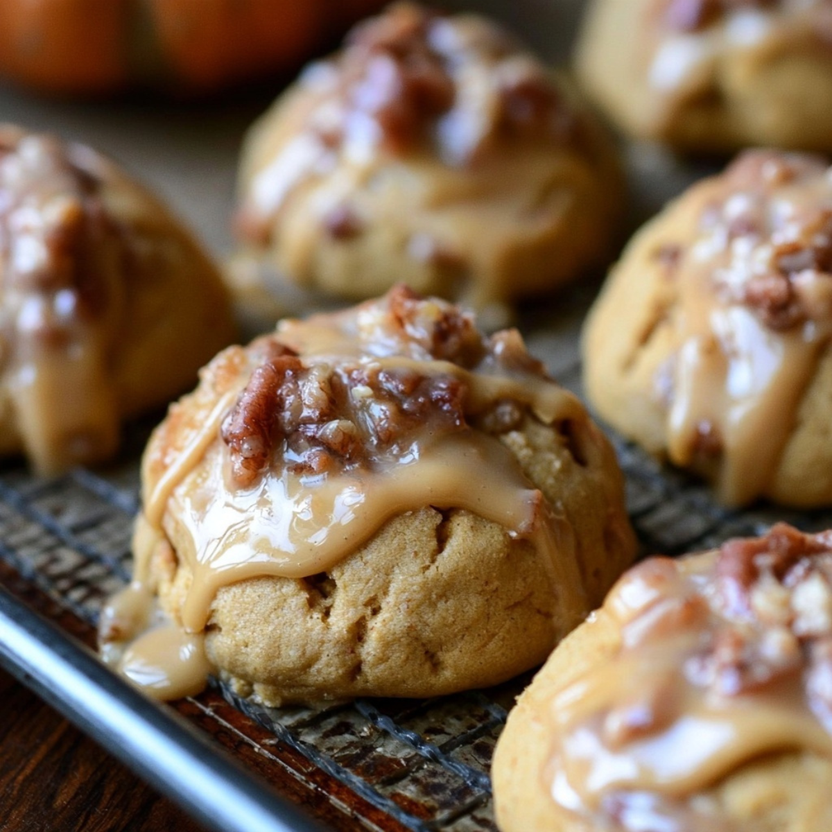 Pumpkin Praline Cookies