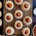 Pumpkin Salted Caramel Thumbprint Cookies