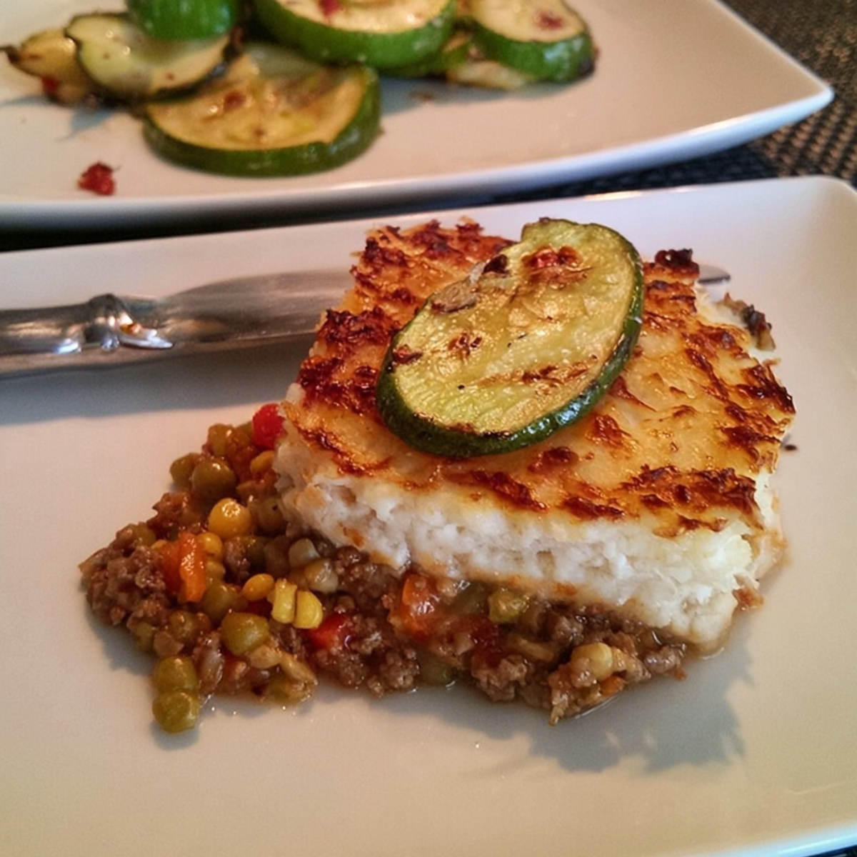 Shepherd’s Pie and Sauteed Zucchini