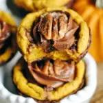 Turtle Pumpkin Cookie Cups
