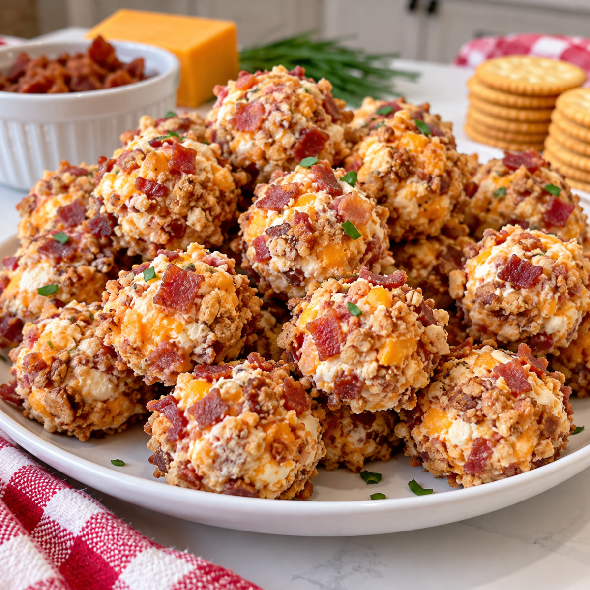 Bacon Cheddar Mini Cheese Balls