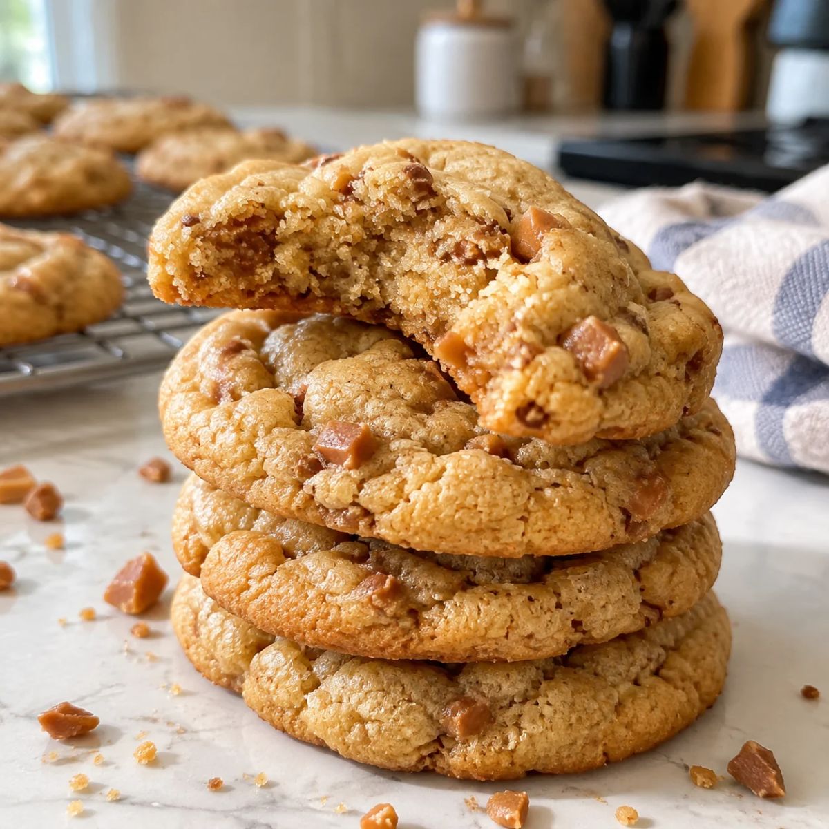 Brown Butter Toffee Cookies