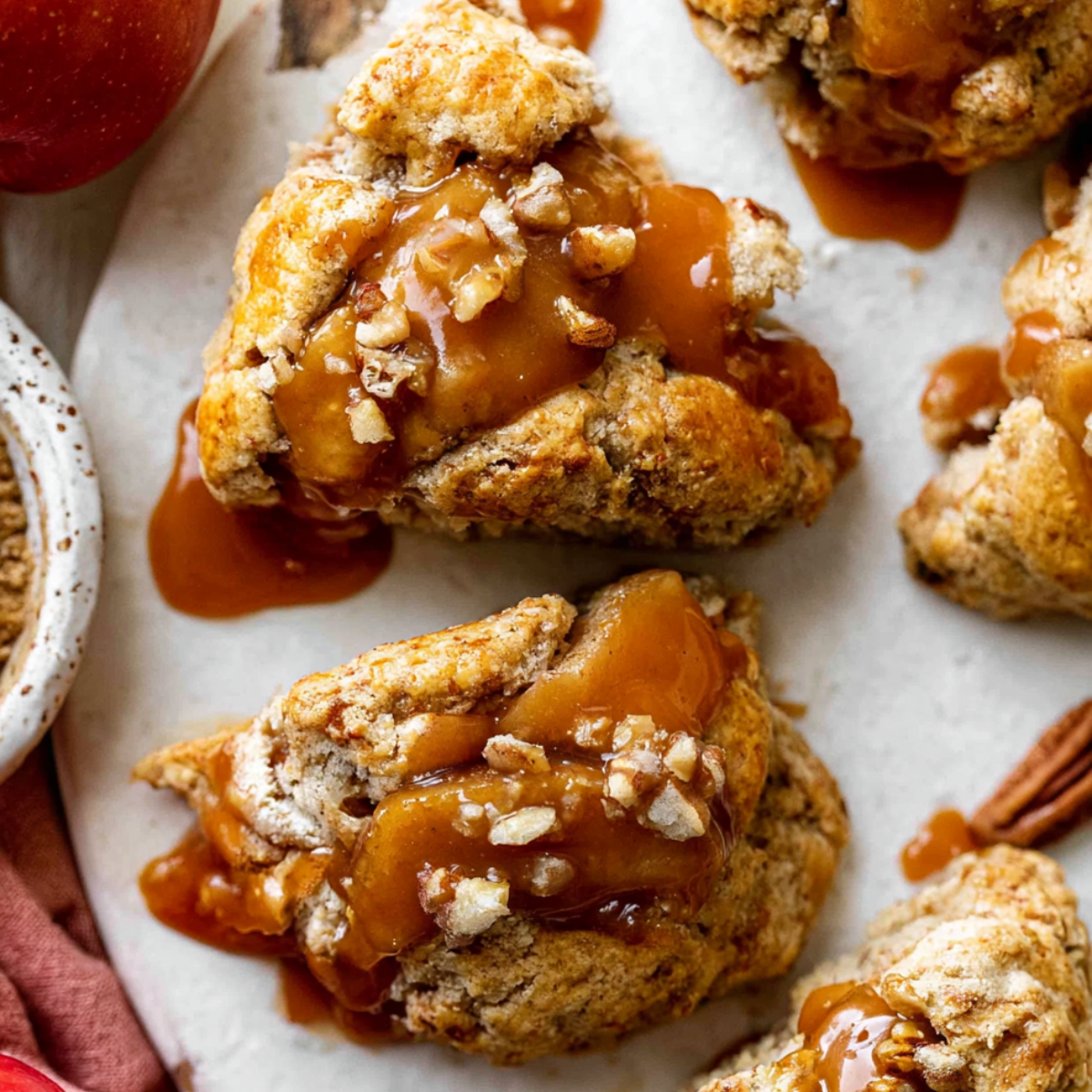 Caramel Apple Pecan Scones