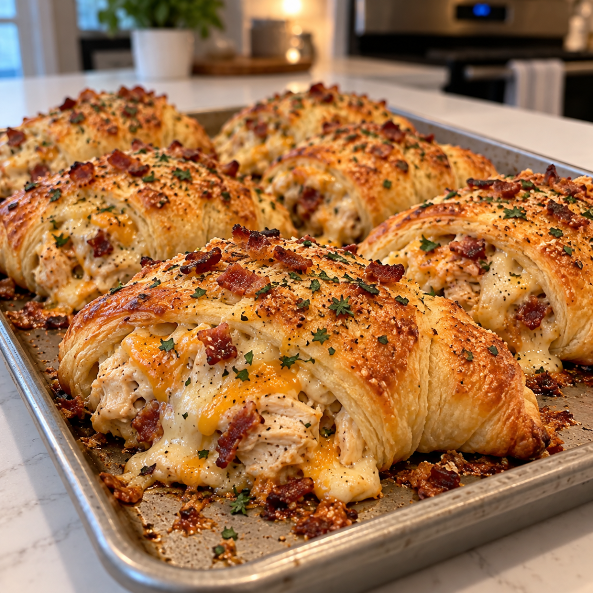 Chicken Bacon Ranch Crescent Rolls