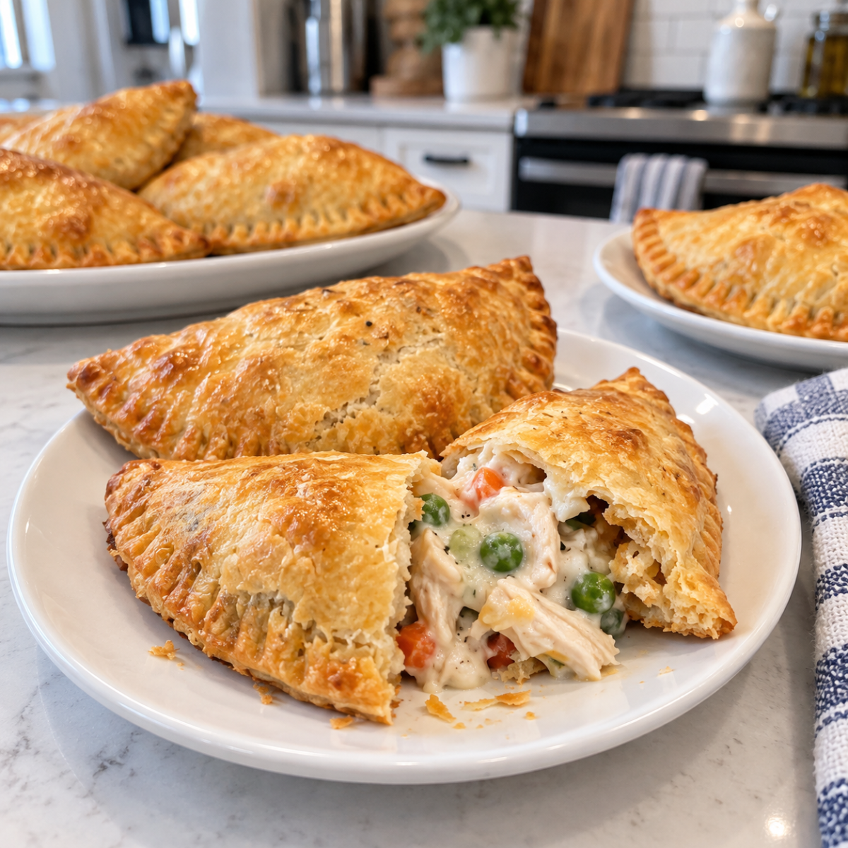 Chicken Pot Pie Pumpkin Hand Pies