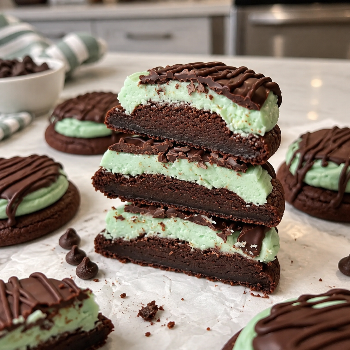 Chocolate Mint Cookies