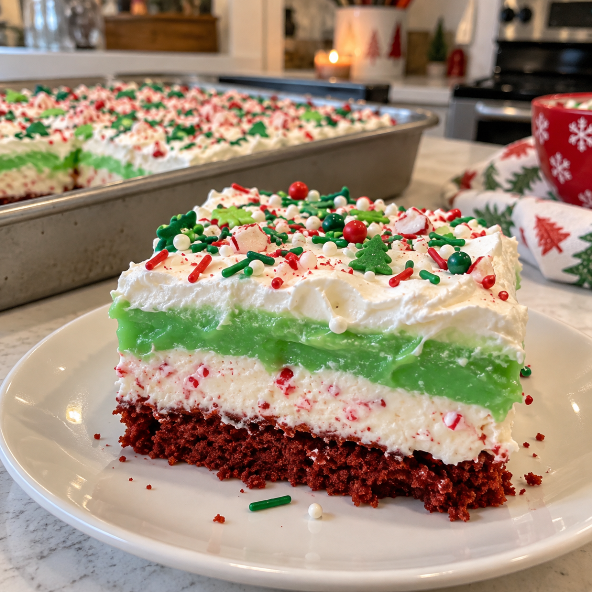 Christmas Cookie Lasagna