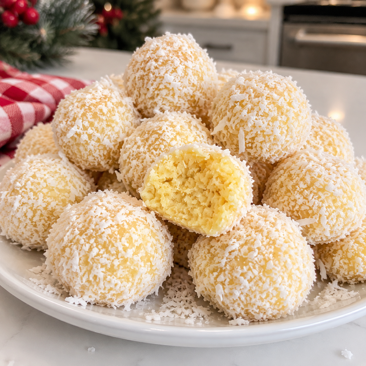 Christmas Pineapple Balls