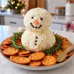 Christmas Snowman Cheese Ball