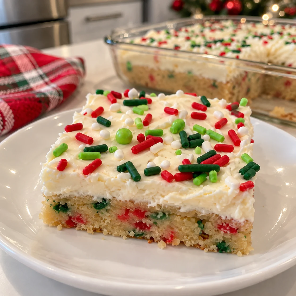 Christmas Sugar Cookie Bars
