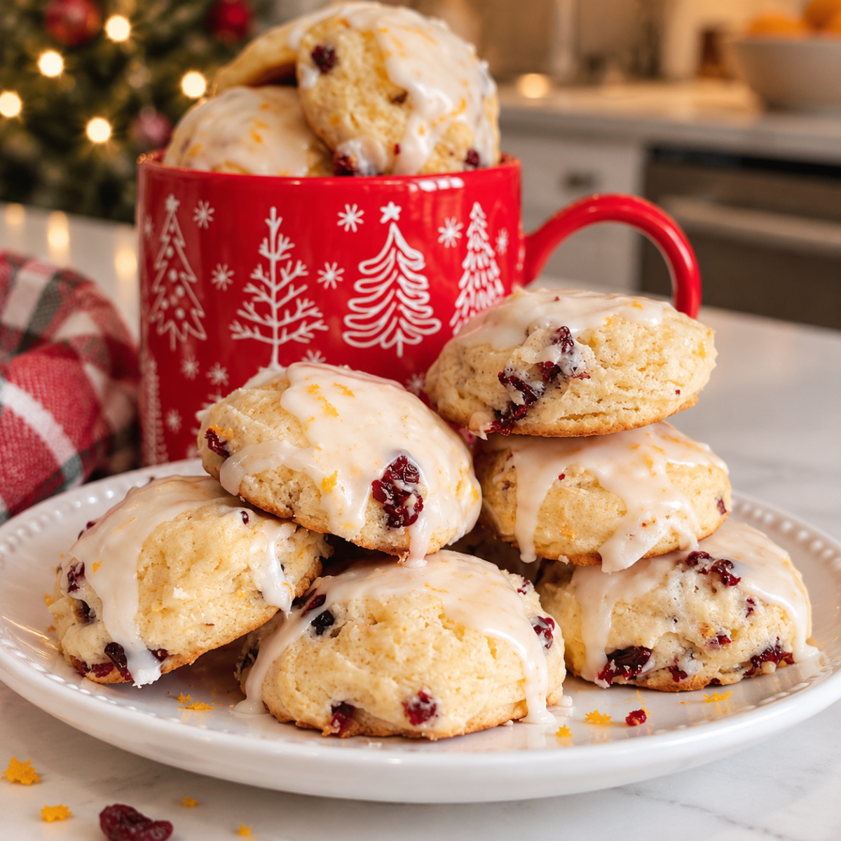 Cranberry Orange Ricotta Cookies