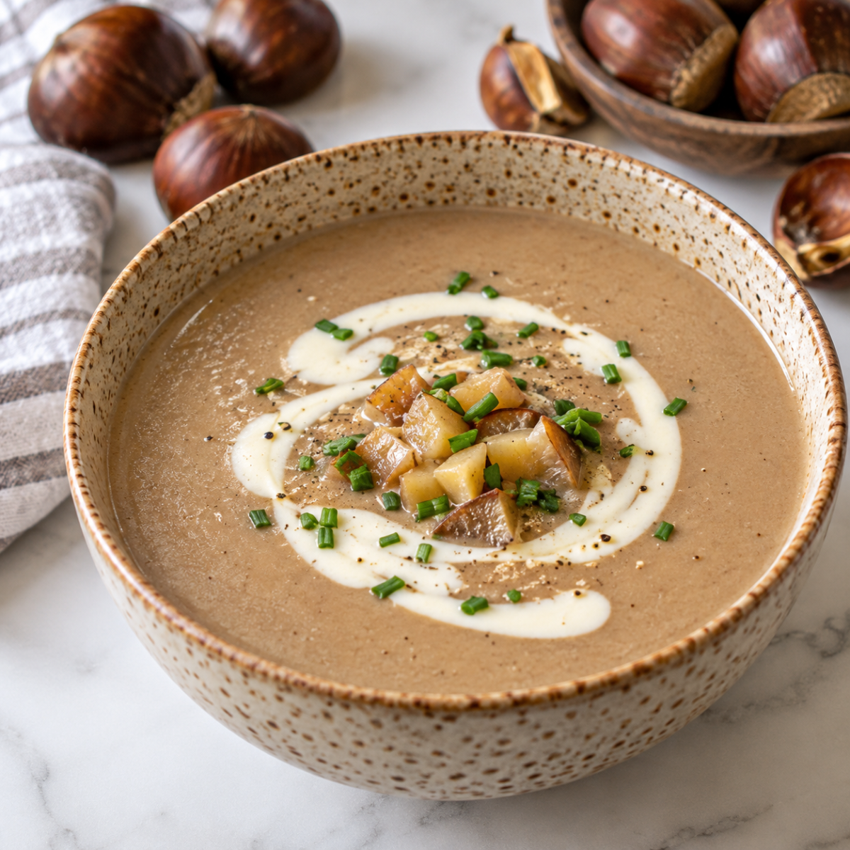 French Cream of Chestnut Soup